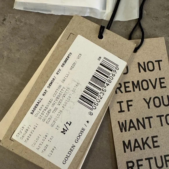 Golden Goose Denim Blue and White Hat - Picture 5 of 5